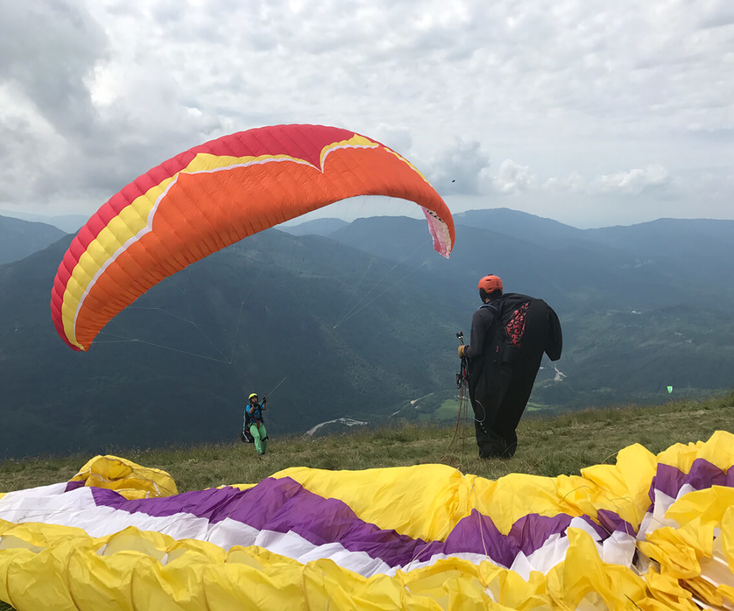 Tandem Paragliding from Stol mountain.