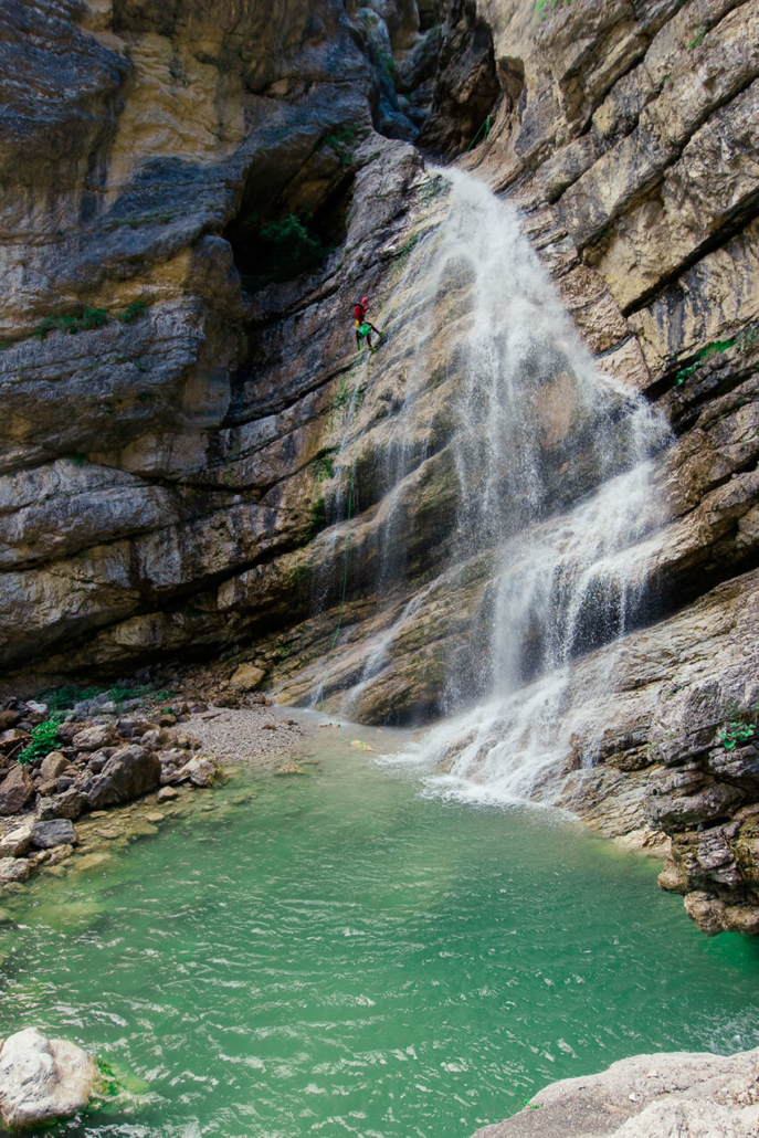 Canyoning in the Soča valley Slovenia